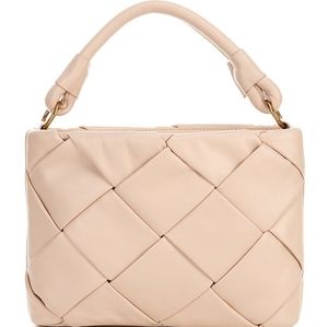 Antonio Melani Reese Woven Crossbody Bag. Cream